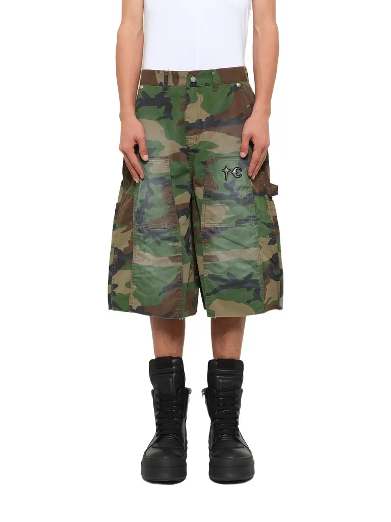 THUG CLUB TC Tainted Camo Shorts in