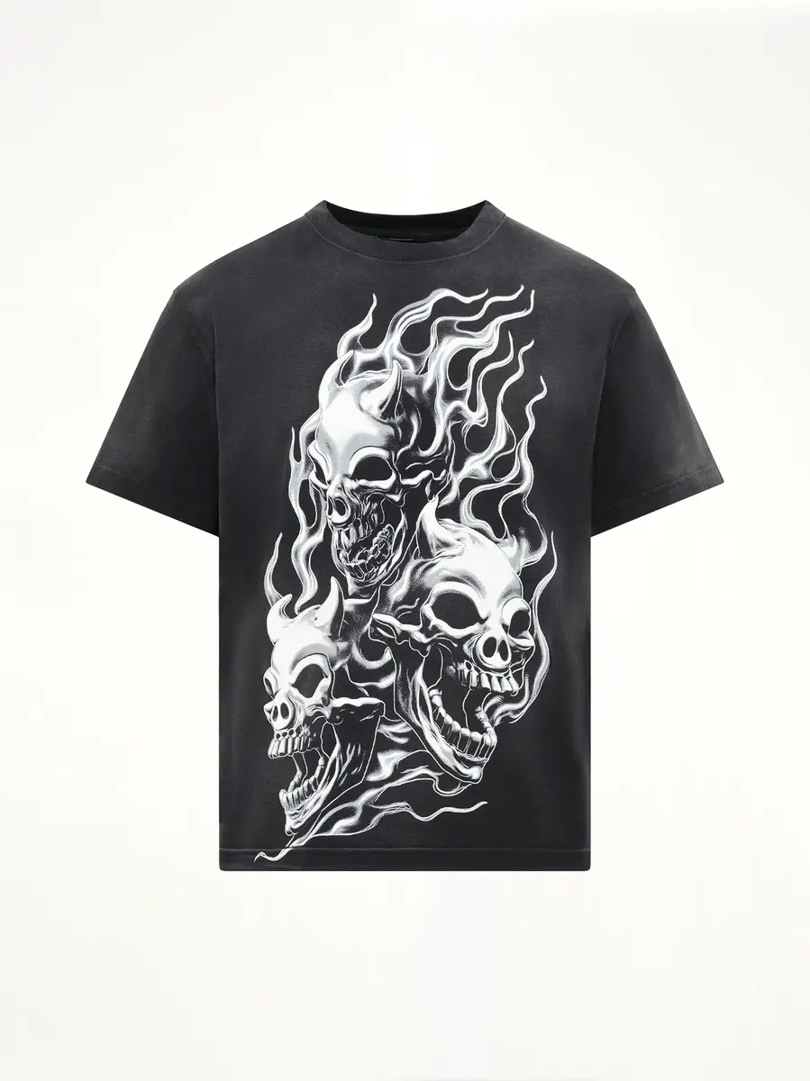 THUG CLUB Three Riding Skull Dirt T-shirt | Thumbnail 2 THUG CLUB Three Riding Skull Dirt T-shirt | Thumbnail 2