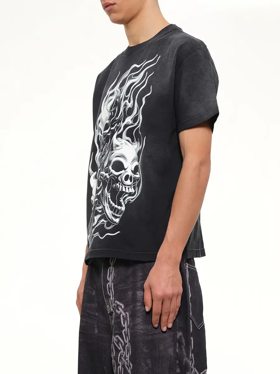 THUG CLUB Three Riding Skull Dirt T-shirt | Thumbnail 3 THUG CLUB Three Riding Skull Dirt T-shirt | Thumbnail 3