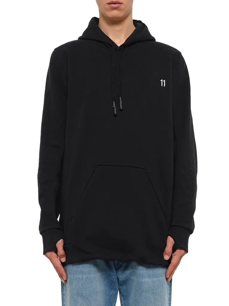 11 BY BBS 11 By Bbs Logo Middlefinger Hoodie