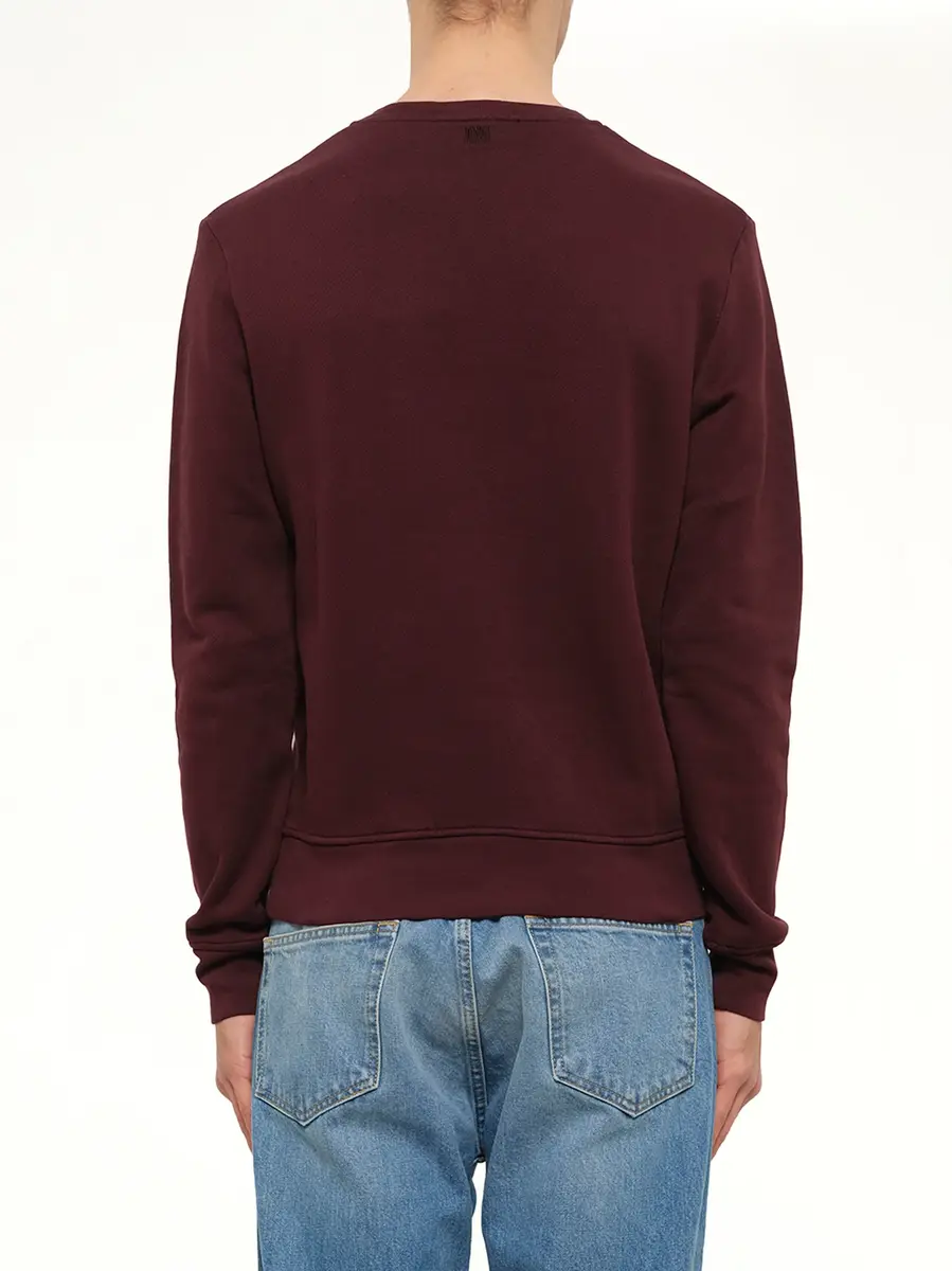 MIX Crew Sweatshirt in Burgundy | Thumbnail 3