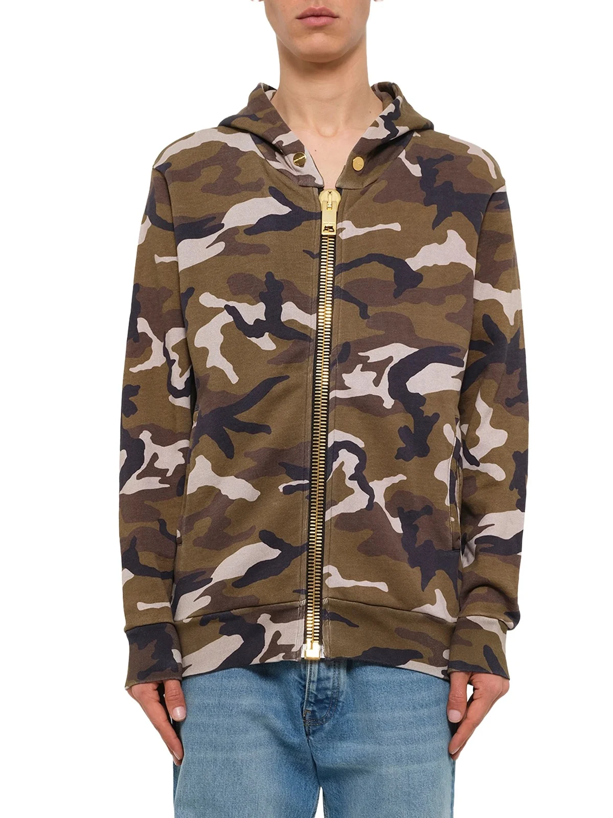 Palm Angels Maxi Zip Hoodie