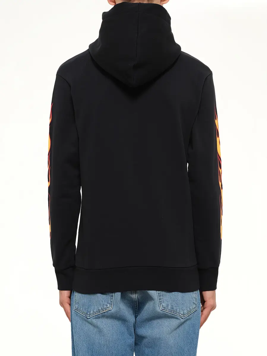 Palm Angels Printed Palms And Flames Hoodie | Thumbnail 3