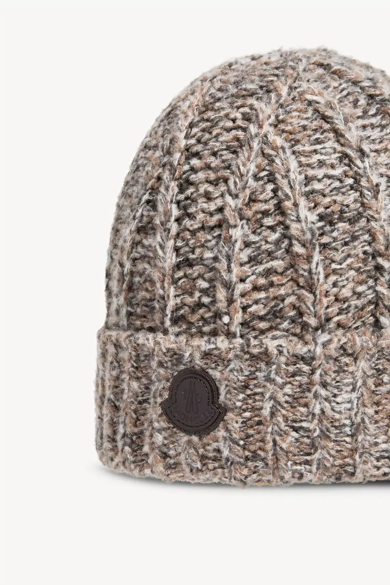 Moncler Wool Blend Bouclé Knit Beanie | Thumbnail 4 Moncler Wool Blend Bouclé Knit Beanie | Thumbnail 4