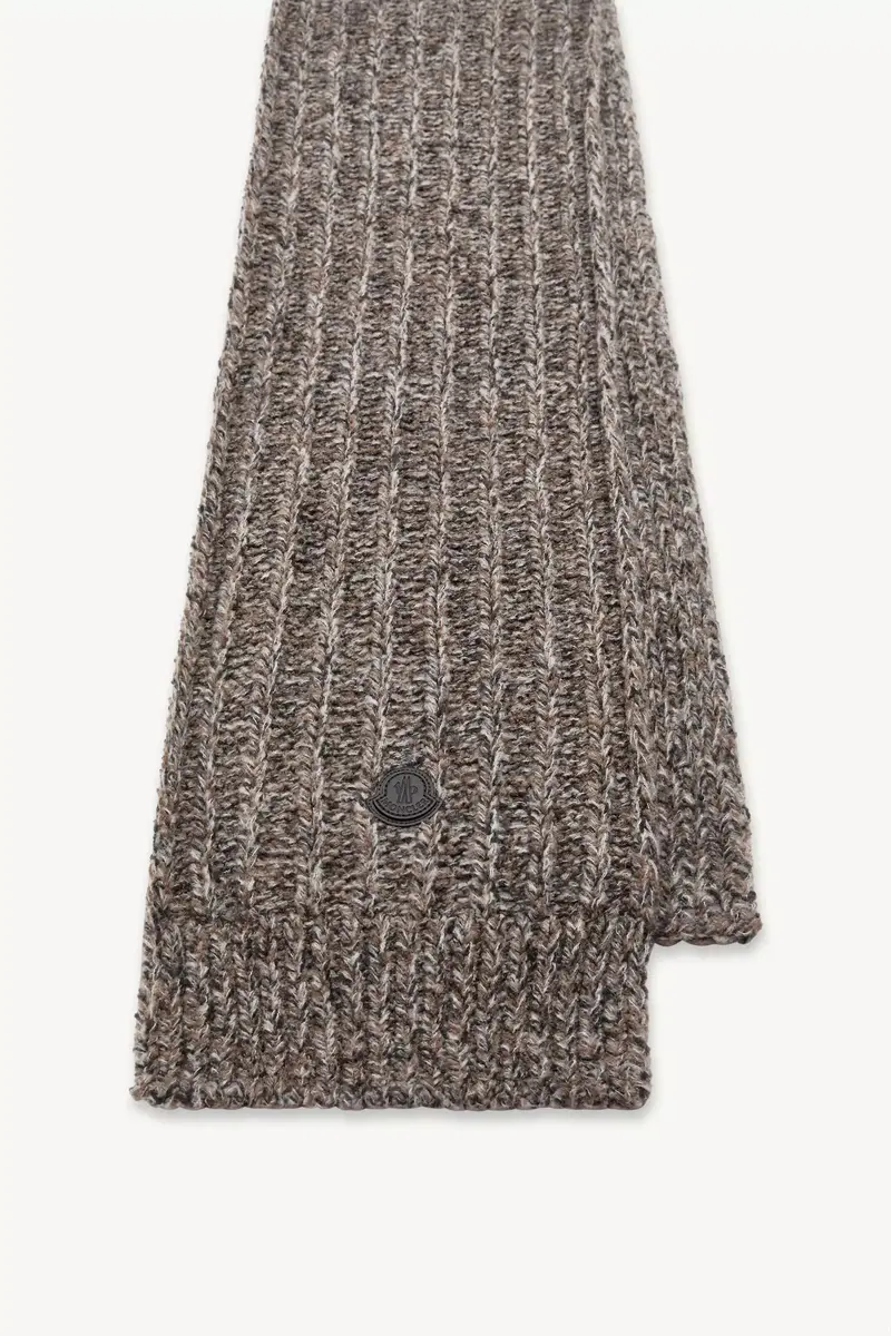 Moncler Wool Blend Bouclé Knit Scarf | Thumbnail 4