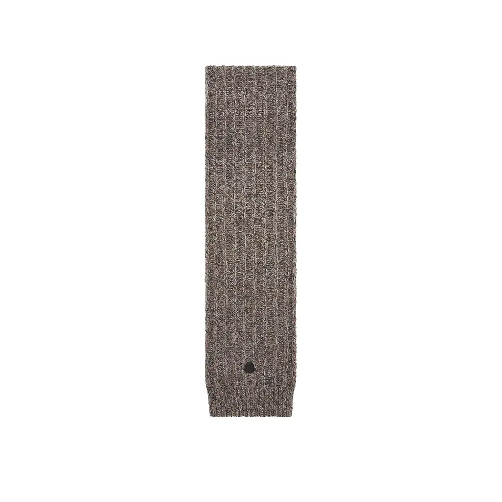 Moncler Wool Blend Bouclé Knit Scarf