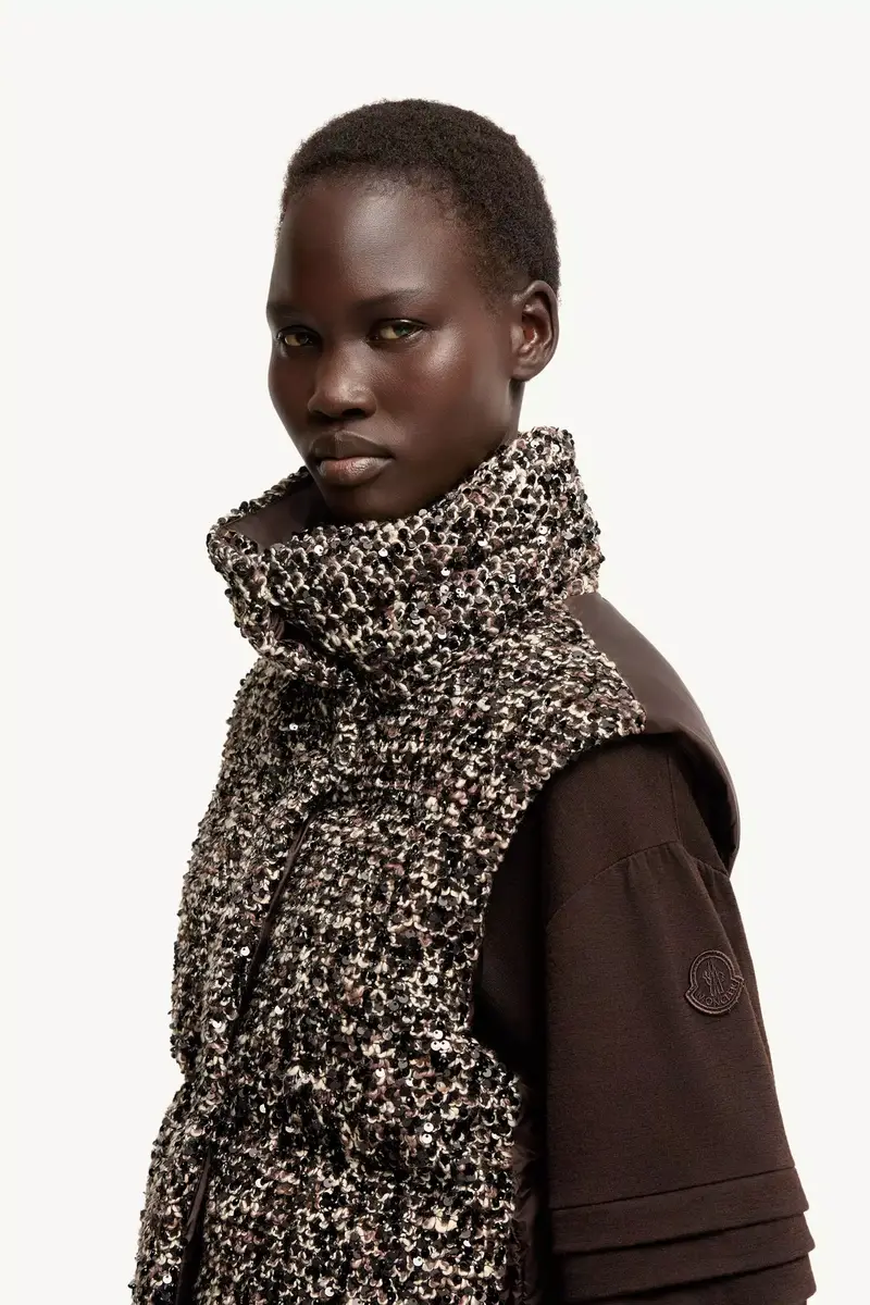 Moncler Poetique 2-in-1 Short Sequin Down Jacket | Thumbnail 4 Moncler Poetique 2-in-1 Short Sequin Down Jacket | Thumbnail 4