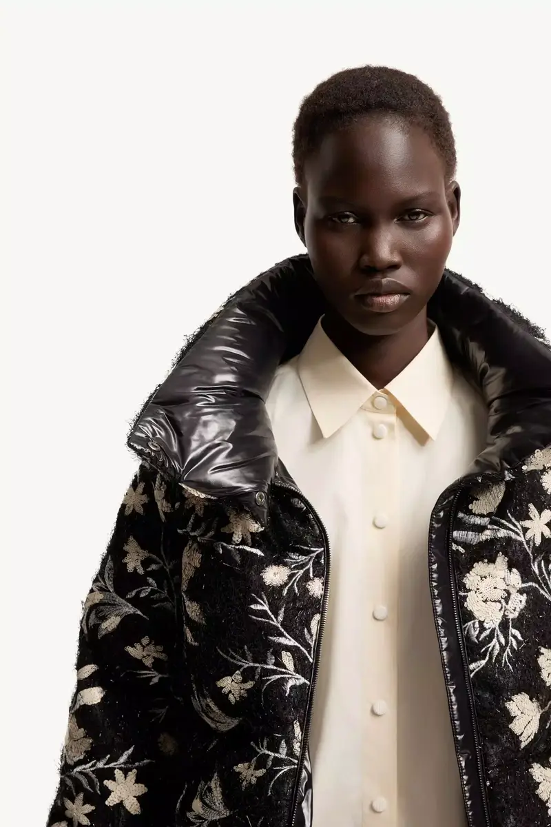Moncler Perroquet Floral Sequin Short Down Jacket | Thumbnail 8 Moncler Perroquet Floral Sequin Short Down Jacket | Thumbnail 8
