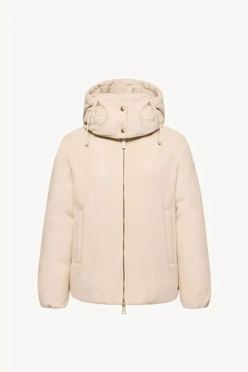 Moncler Vivante Hooded Wool & Cashmere Short Down Jacket | Thumbnail 2 Moncler Vivante Hooded Wool & Cashmere Short Down Jacket | Thumbnail 2