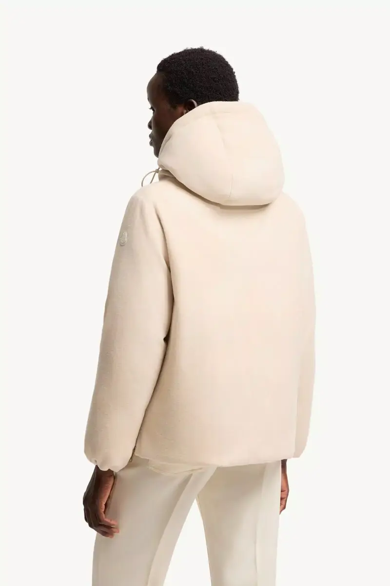 Moncler Vivante Hooded Wool & Cashmere Short Down Jacket | Thumbnail 6 Moncler Vivante Hooded Wool & Cashmere Short Down Jacket | Thumbnail 6