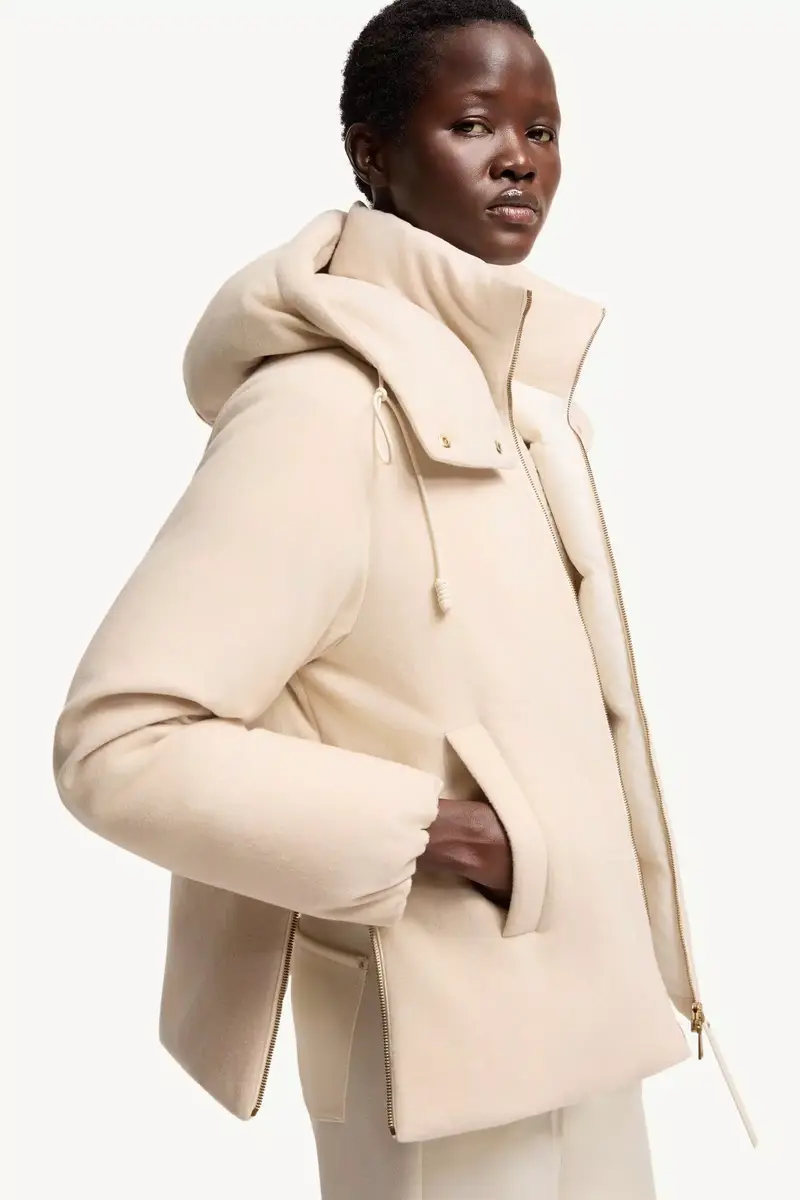Moncler Vivante Hooded Wool & Cashmere Short Down Jacket | Thumbnail 7 Moncler Vivante Hooded Wool & Cashmere Short Down Jacket | Thumbnail 7