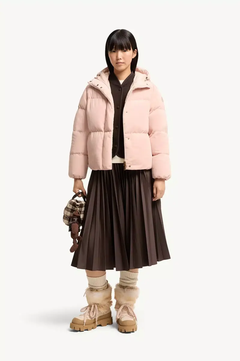 Moncler Enigme Hooded Chenille Short Down Jacket | Thumbnail 3 Moncler Enigme Hooded Chenille Short Down Jacket | Thumbnail 3