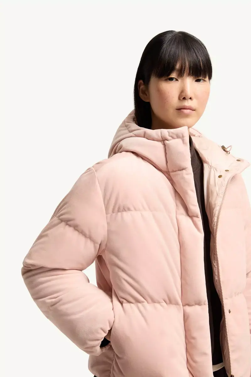 Moncler Enigme Hooded Chenille Short Down Jacket | Thumbnail 7 Moncler Enigme Hooded Chenille Short Down Jacket | Thumbnail 7