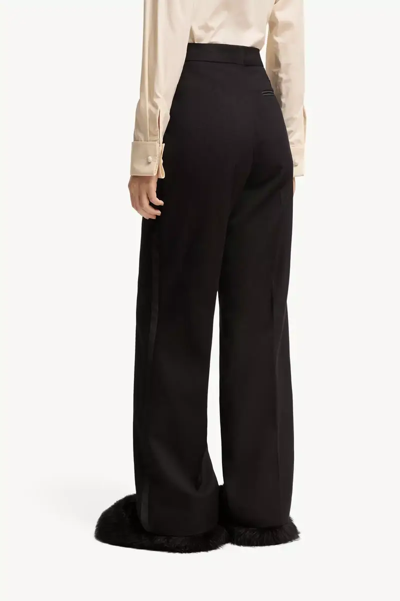 Moncler Wool Blend Gabardine Pants | Thumbnail 6 Moncler Wool Blend Gabardine Pants | Thumbnail 6