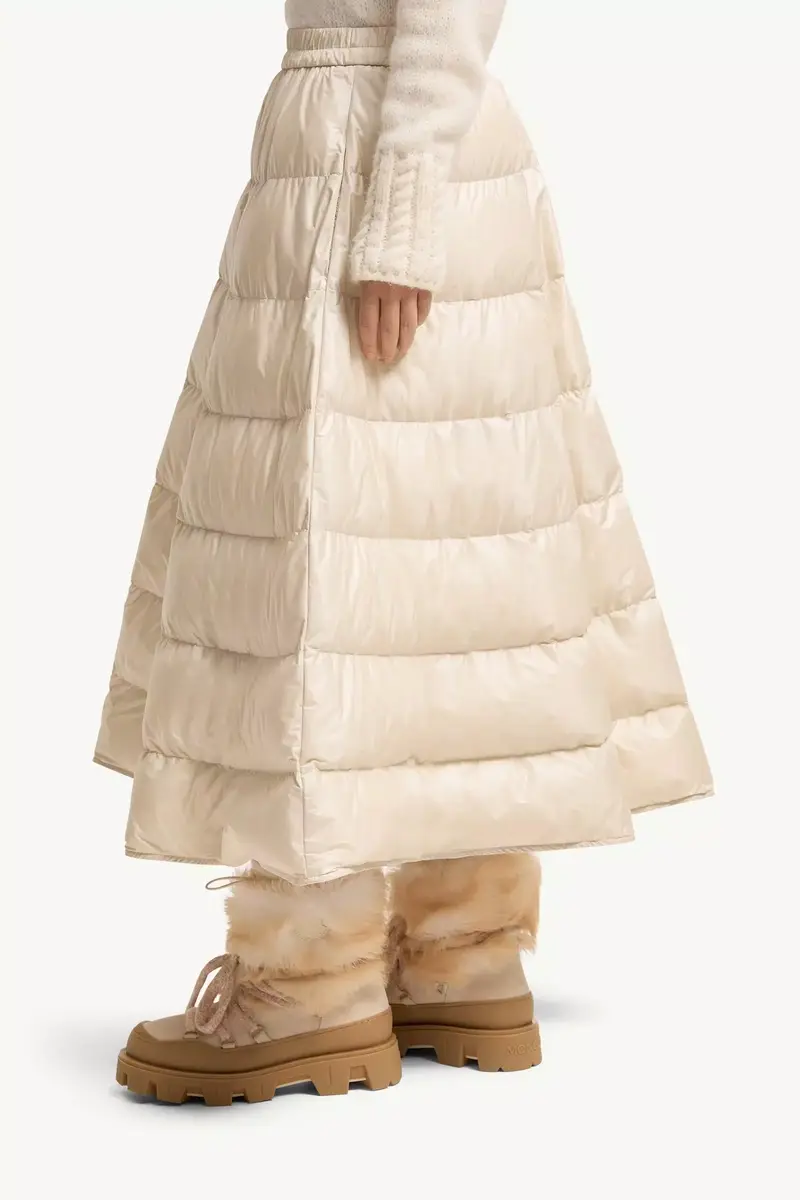 Moncler A-line Down Midi Skirt | Thumbnail 4 Moncler A-line Down Midi Skirt | Thumbnail 4