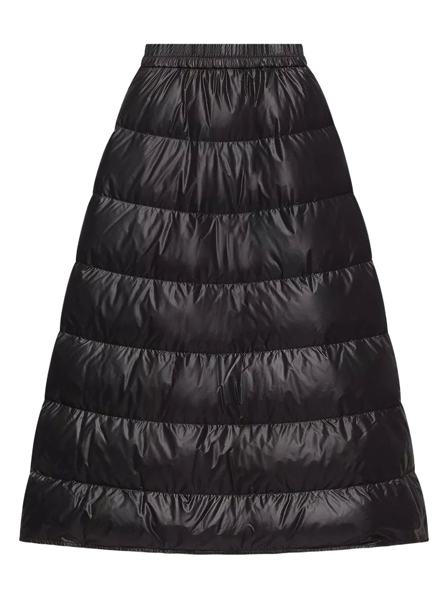 Moncler A-line Down Midi Skirt