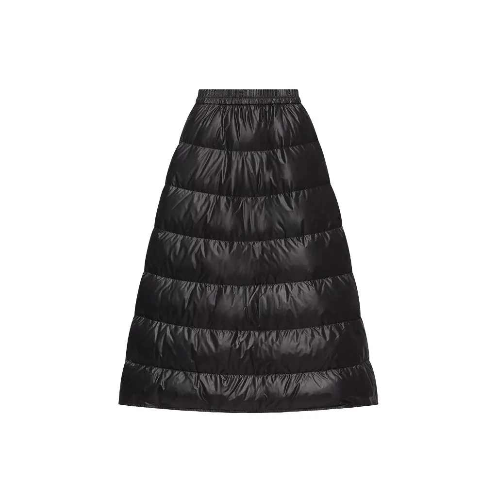 Moncler A-line Down Midi Skirt