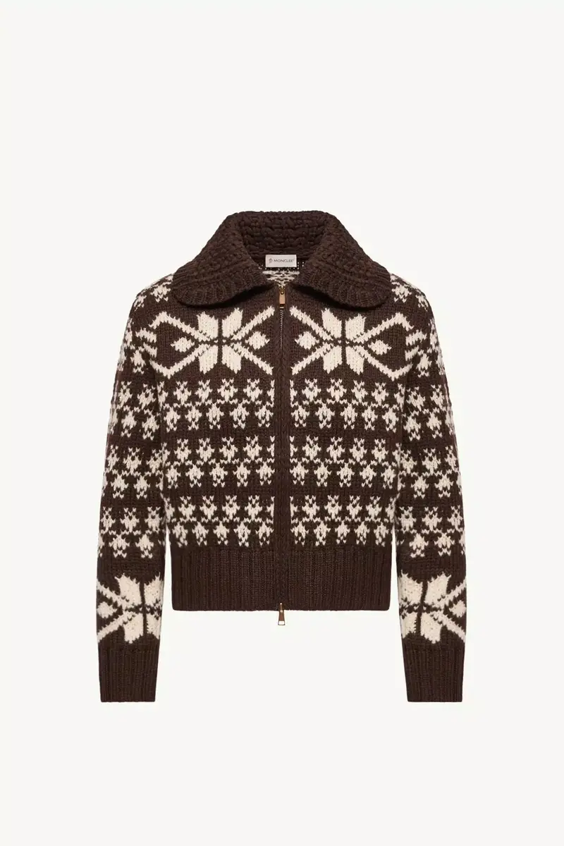 Moncler Jacquard Sequin Zip-up Cardigan | Thumbnail 2 Moncler Jacquard Sequin Zip-up Cardigan | Thumbnail 2