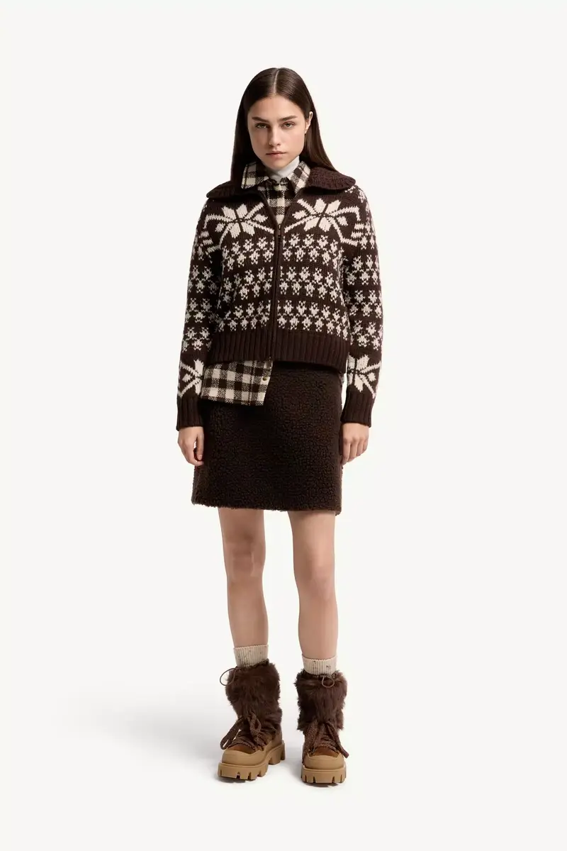 Moncler Jacquard Sequin Zip-up Cardigan | Thumbnail 3 Moncler Jacquard Sequin Zip-up Cardigan | Thumbnail 3