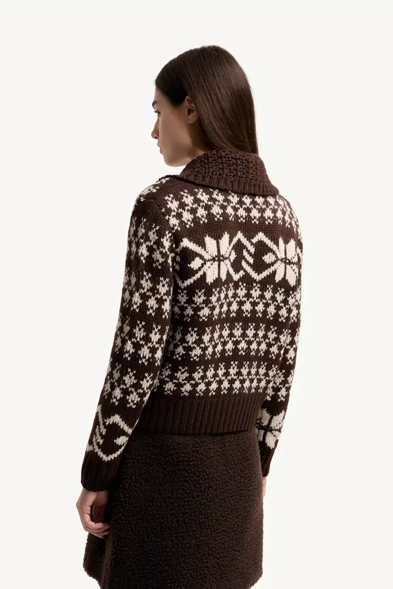 Moncler Jacquard Sequin Zip-up Cardigan | Thumbnail 6 Moncler Jacquard Sequin Zip-up Cardigan | Thumbnail 6