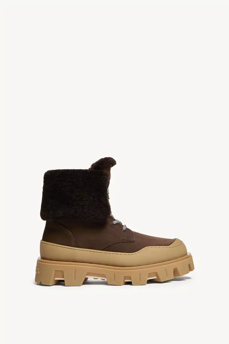 Moncler Peak Snowcap Nubuck & Shearling Boots | Thumbnail 2 Moncler Peak Snowcap Nubuck & Shearling Boots | Thumbnail 2