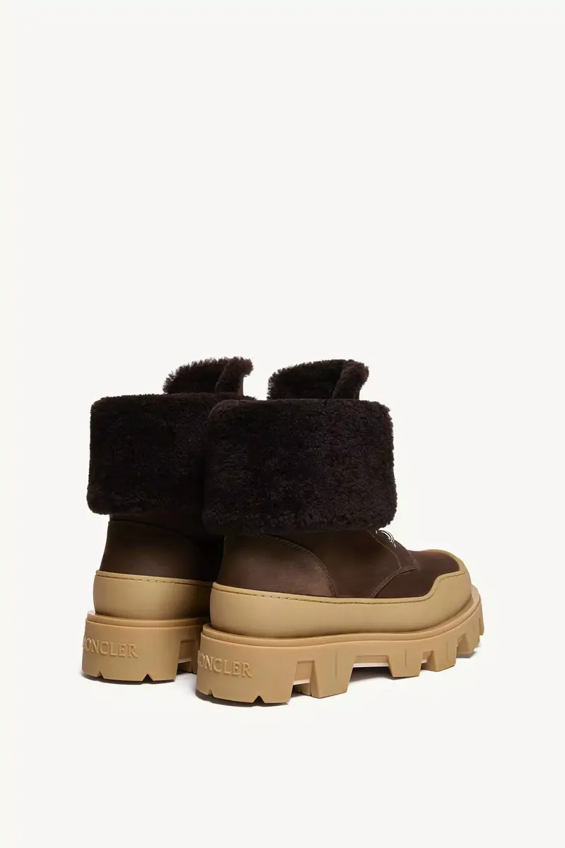 Moncler Peak Snowcap Nubuck & Shearling Boots | Thumbnail 6 Moncler Peak Snowcap Nubuck & Shearling Boots | Thumbnail 6