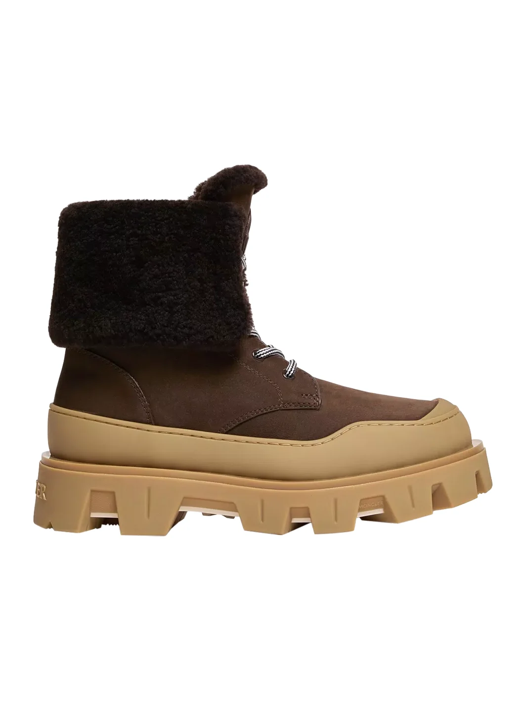 Moncler Peak Snowcap Nubuck & Shearling Boots