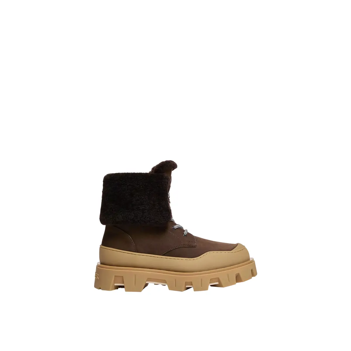Moncler Peak Snowcap Nubuck & Shearling Boots