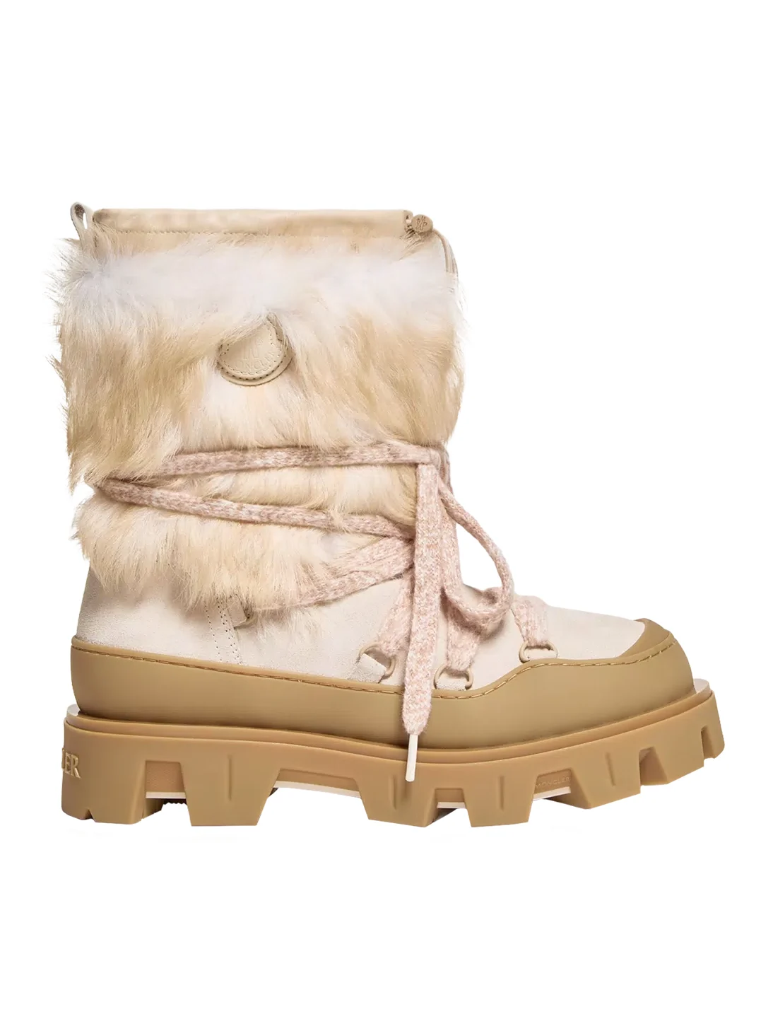 Moncler Peak Après Shearling & Suede Boots