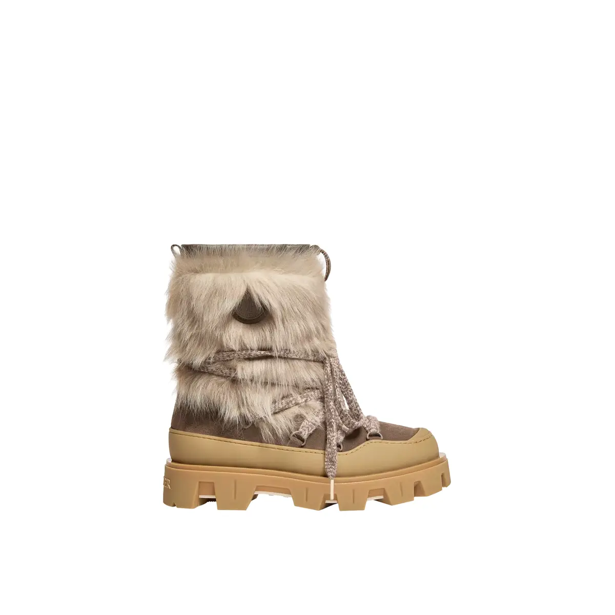 Moncler Peak Après Shearling & Suede Boots