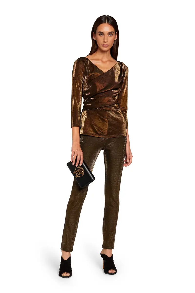 Roberto Cavalli Lurex skinny trousers | Thumbnail 2 Roberto Cavalli Lurex skinny trousers | Thumbnail 2