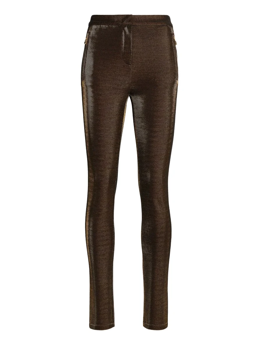 Roberto Cavalli Lurex skinny trousers