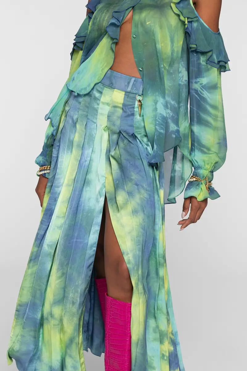 Roberto Cavalli Tie-dye midi skirt | Thumbnail 5
