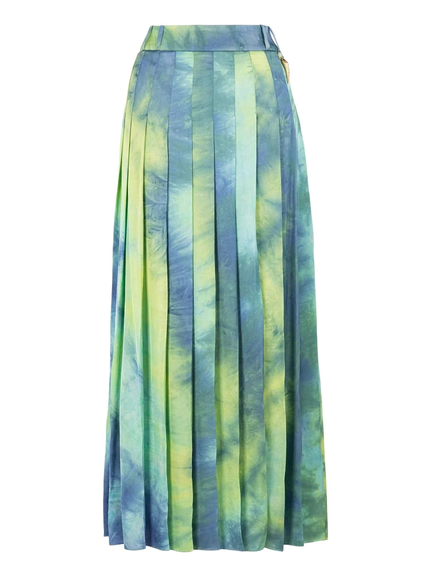 Roberto Cavalli Tie-dye midi skirt