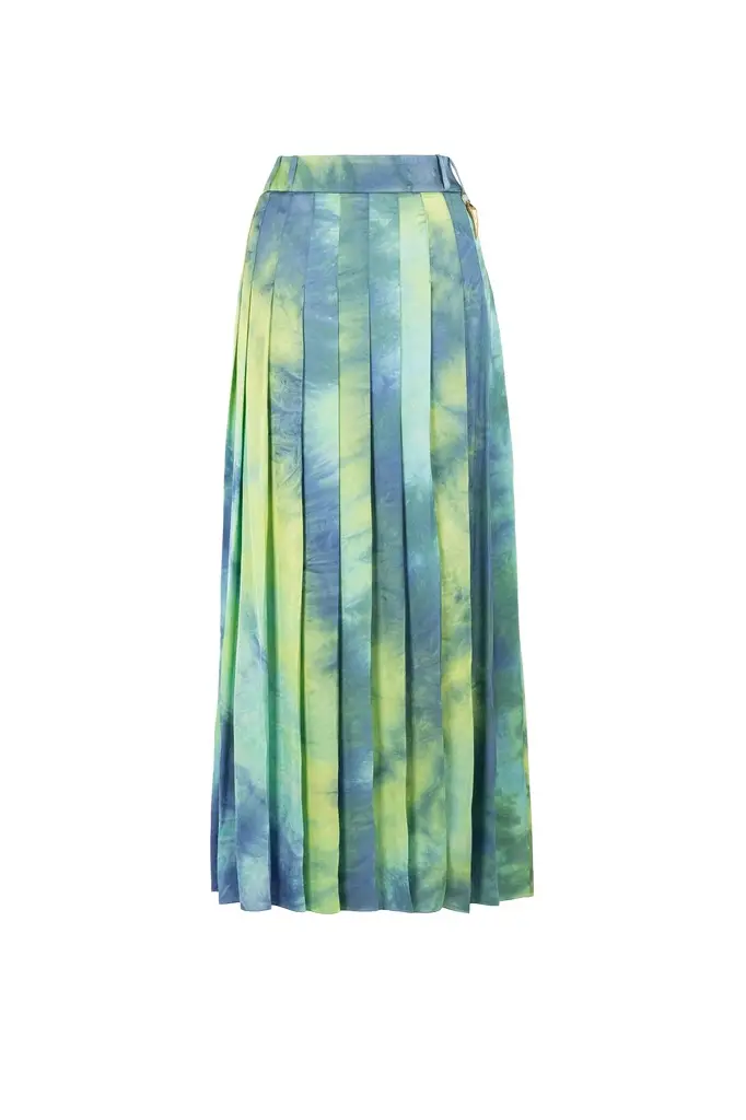 Roberto Cavalli Tie-dye midi skirt