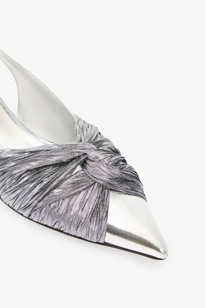 Roberto Cavalli Metallic Leather Slingback Ballet Flats | Thumbnail 5 Roberto Cavalli Metallic Leather Slingback Ballet Flats | Thumbnail 5