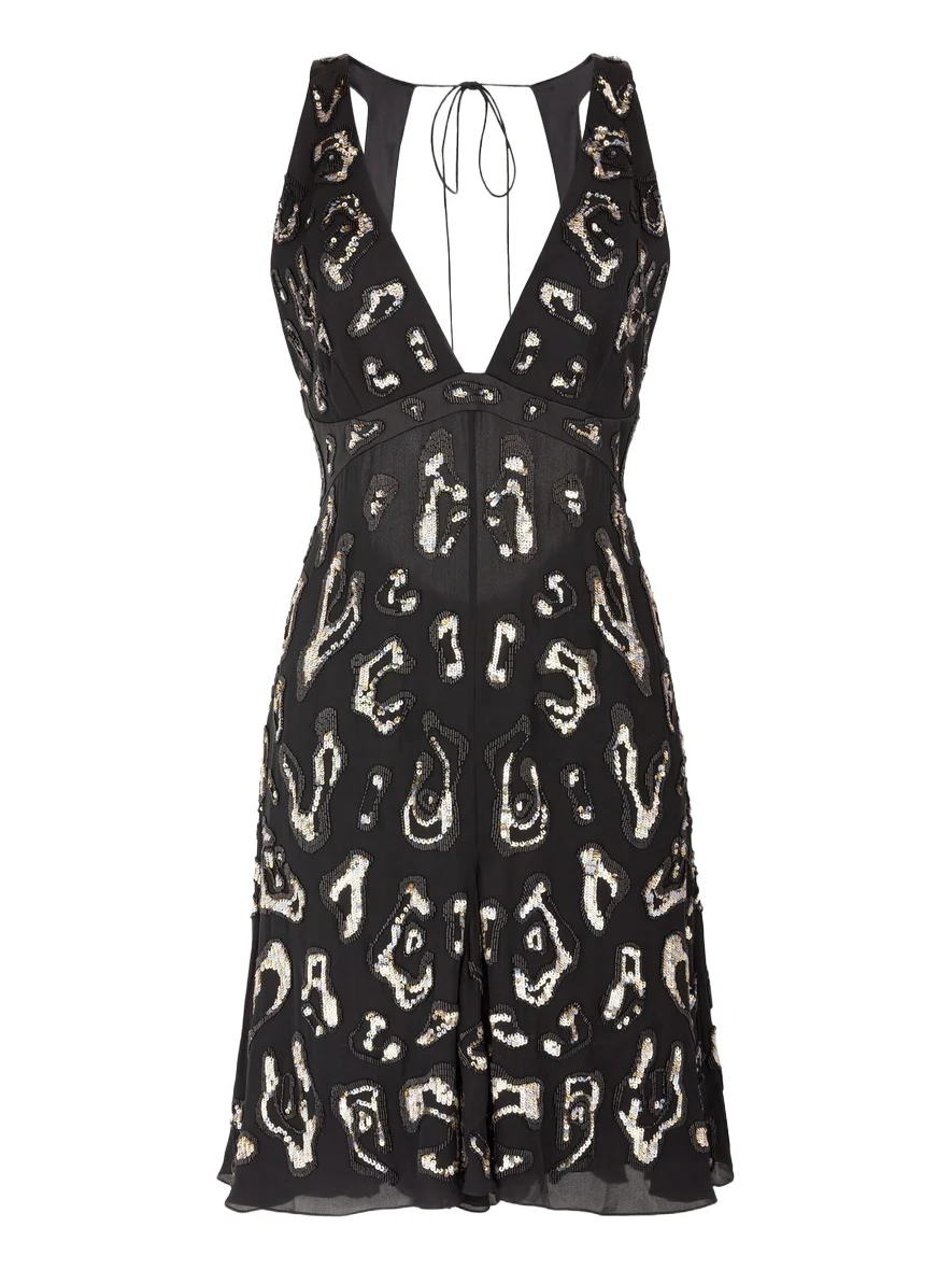 Sequin-embellished open-back dress Sequin-embellished open-back dress