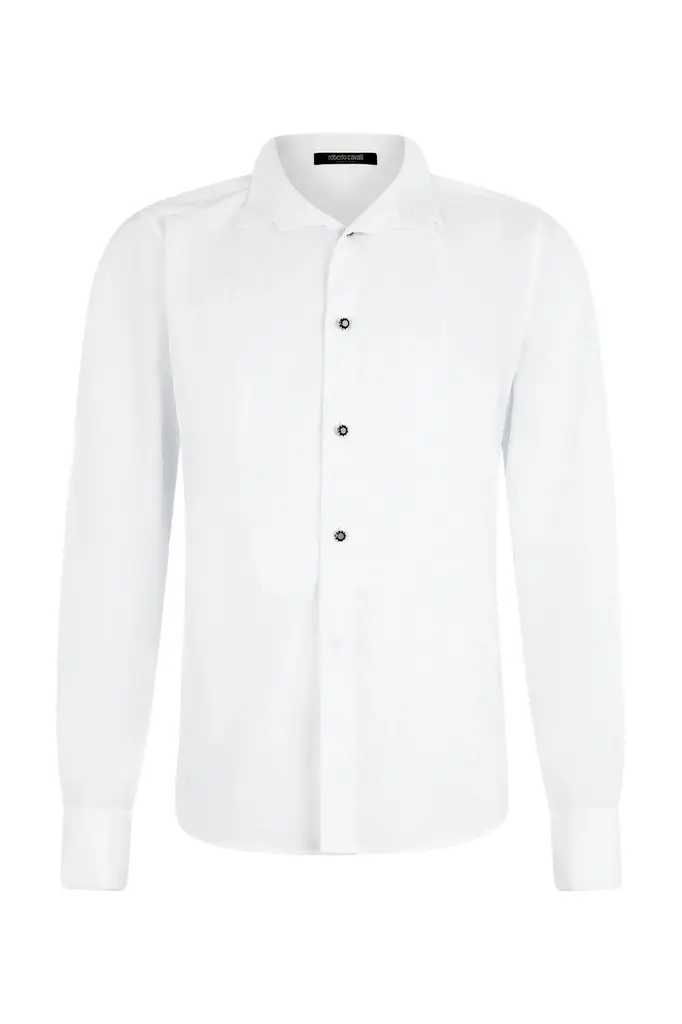Roberto Cavalli Shirt with plastron