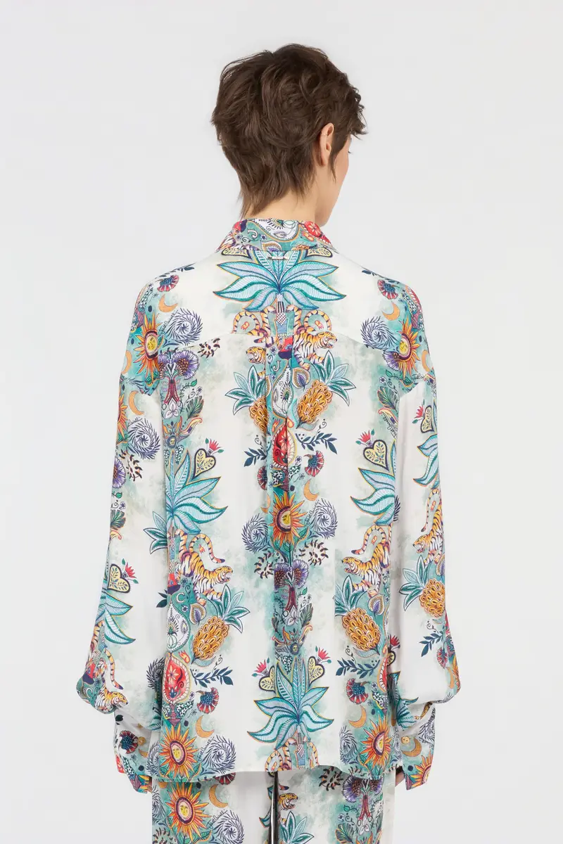 Roberto Cavalli Tropical Garden Print Shirt | Thumbnail 3 Roberto Cavalli Tropical Garden Print Shirt | Thumbnail 3