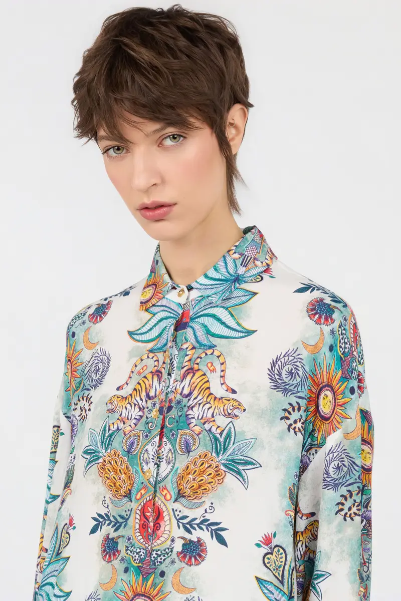 Roberto Cavalli Tropical Garden Print Shirt | Thumbnail 4 Roberto Cavalli Tropical Garden Print Shirt | Thumbnail 4