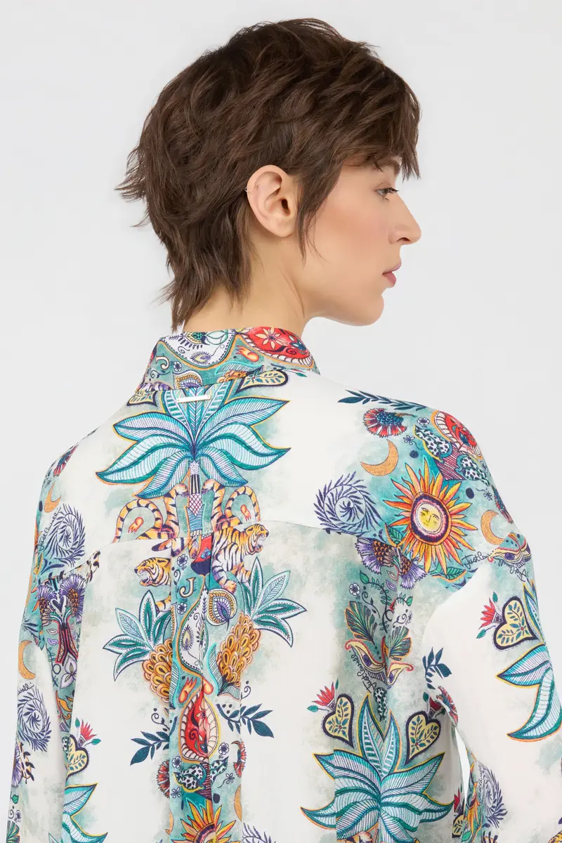 Roberto Cavalli Tropical Garden Print Shirt | Thumbnail 5 Roberto Cavalli Tropical Garden Print Shirt | Thumbnail 5