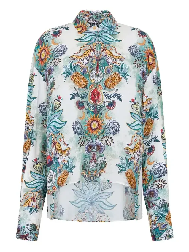 Tropical Garden Print Shirt Tropical Garden Print Shirt