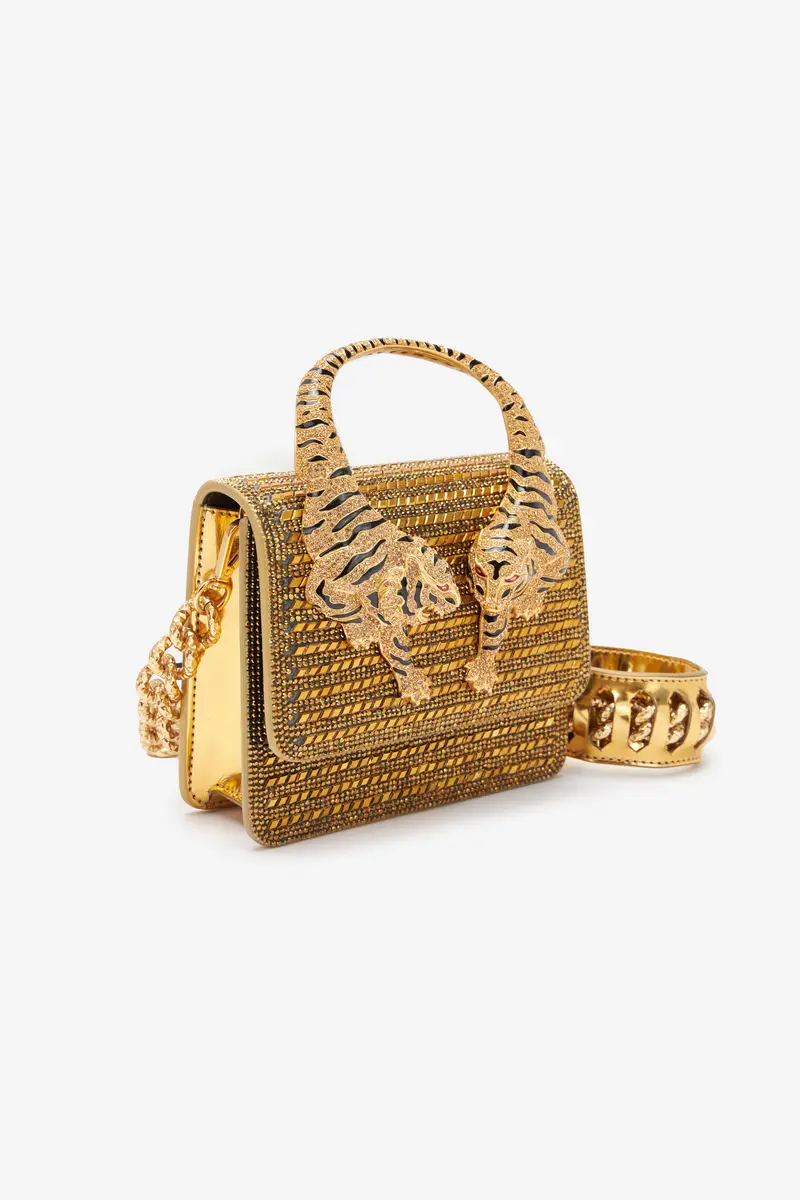 Roberto Cavalli Mini Roar Bag With Crystals | Thumbnail 5 Roberto Cavalli Mini Roar Bag With Crystals | Thumbnail 5