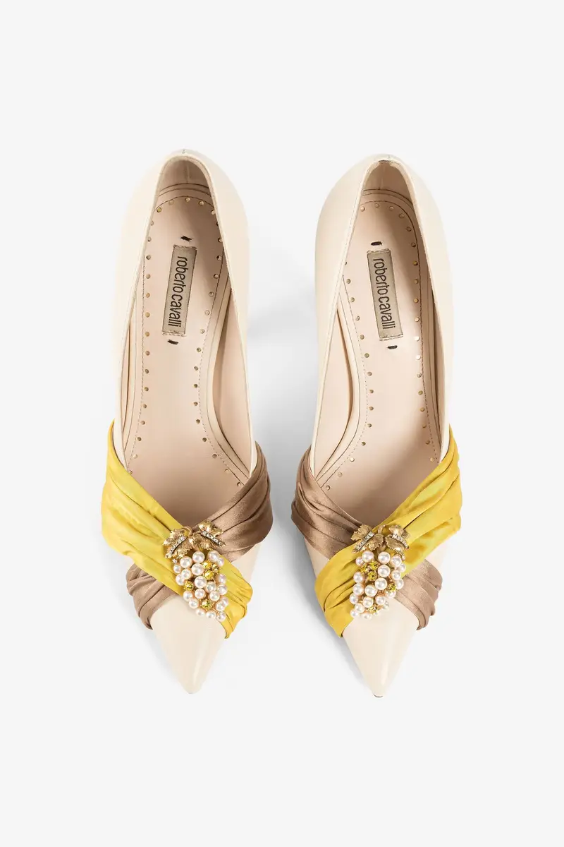 Roberto Cavalli Grapes-charm Tiger-Tooth slingback pumps | Thumbnail 4 Roberto Cavalli Grapes-charm Tiger-Tooth slingback pumps | Thumbnail 4