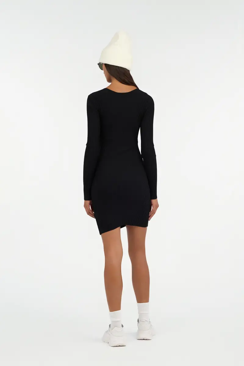 Roberto Cavalli Black Mini Dress With Cut-Out | Thumbnail 3 Roberto Cavalli Black Mini Dress With Cut-Out | Thumbnail 3