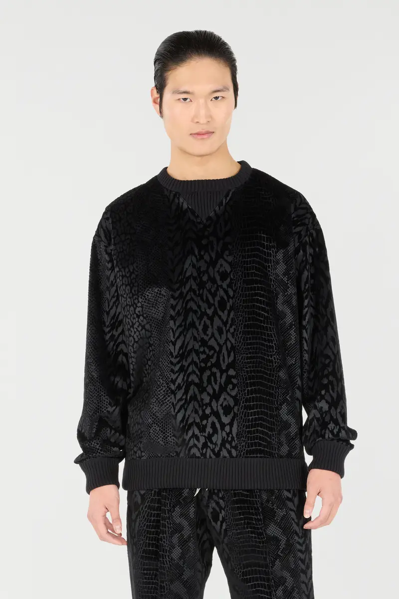 Roberto Cavalli Sweatshirt With Animal Print | Thumbnail 2 Roberto Cavalli Sweatshirt With Animal Print | Thumbnail 2
