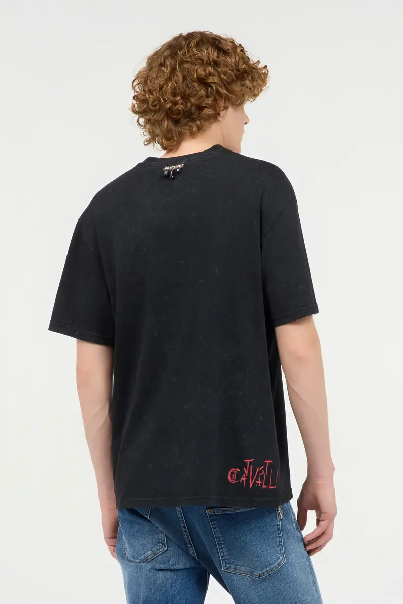 Roberto Cavalli T-Shirt With JC Monogram Patch | Thumbnail 3 Roberto Cavalli T-Shirt With JC Monogram Patch | Thumbnail 3