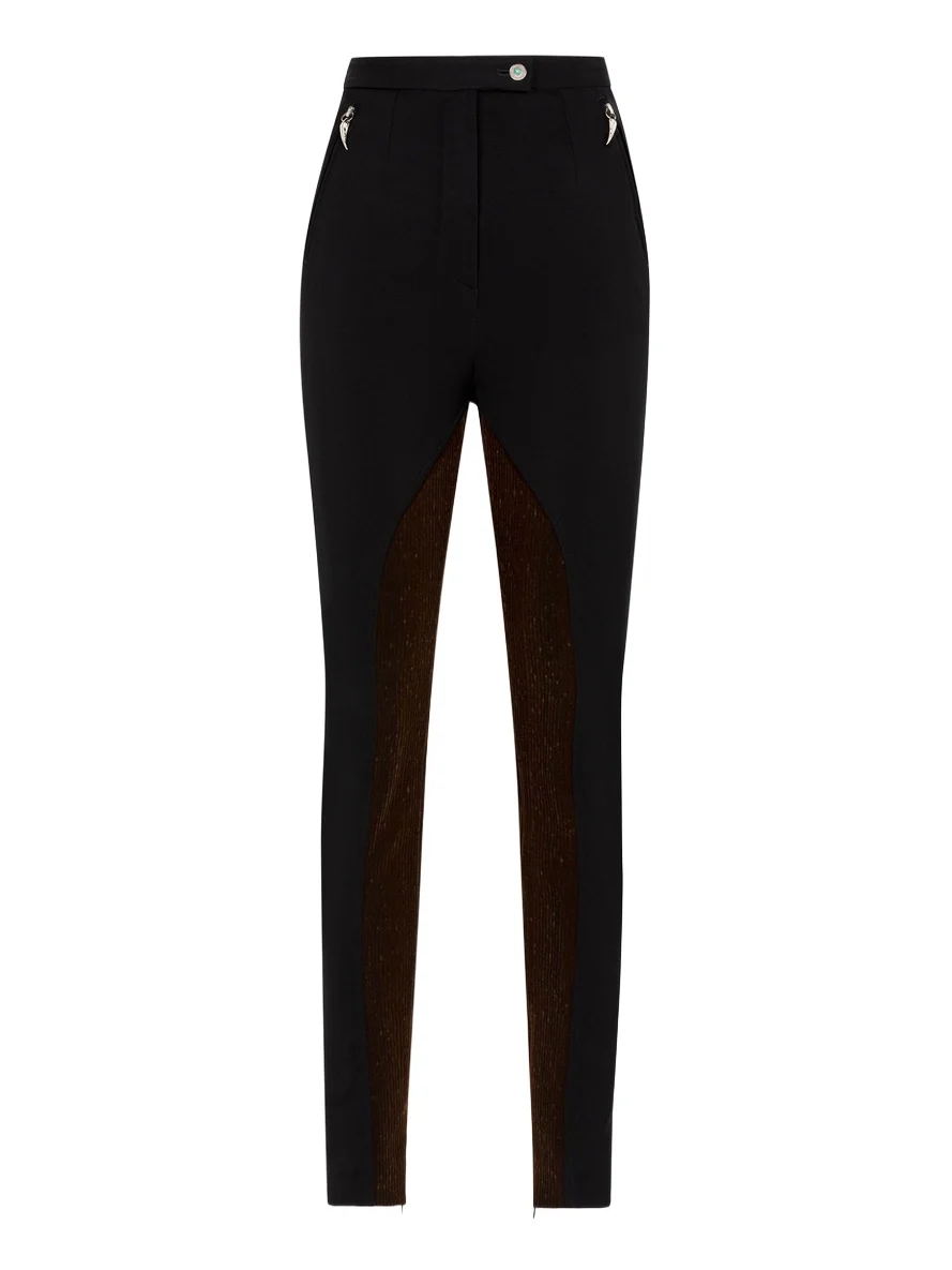 Roberto Cavalli Tiger Tooth Skinny Trousers