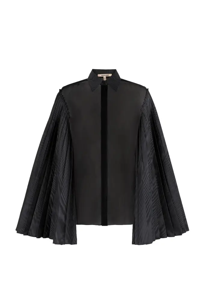 Pleated bell-sleeve shirt Pleated bell-sleeve shirt
