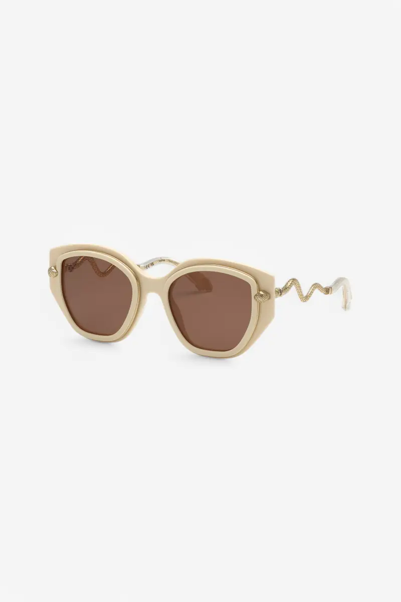Roberto Cavalli Wide and feminine front sunglasses with double ring decoration | Thumbnail 3 Roberto Cavalli Wide and feminine front sunglasses with double ring decoration | Thumbnail 3